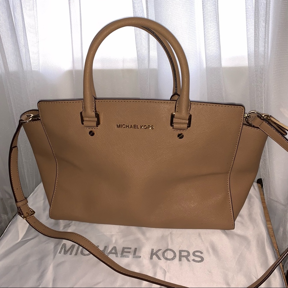 Michael Kors Selma Saffiano Leather Satchel